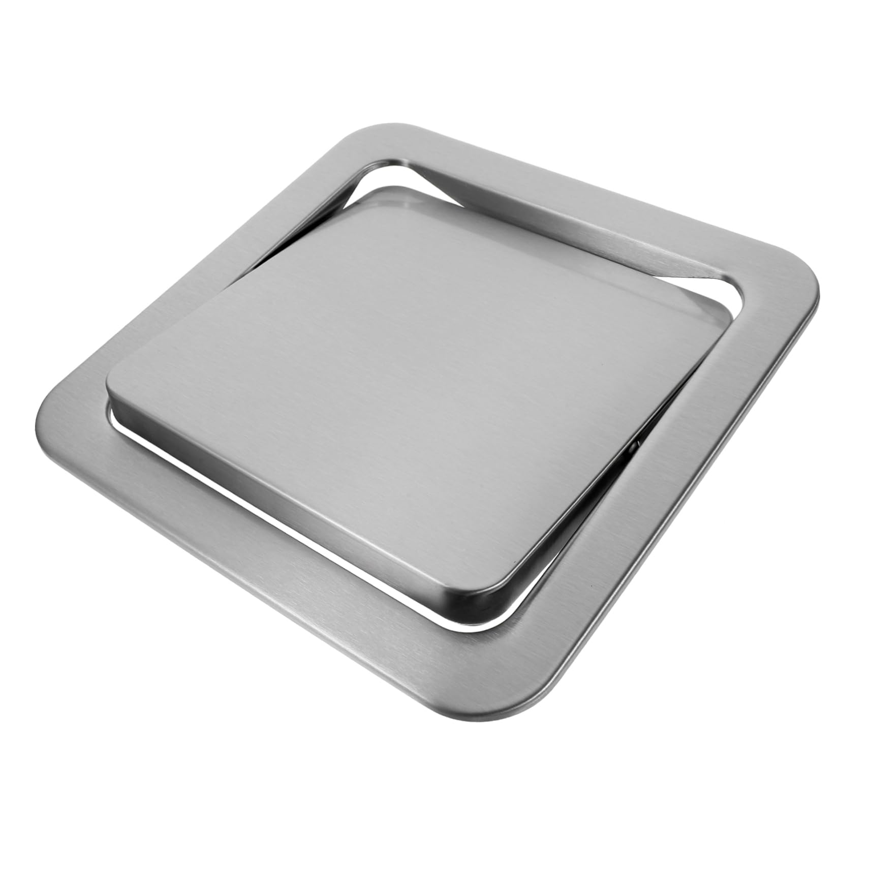 Healifty 10pcs Countertop Trash Can Lid Quiet Flap Cover for Waste Bin Bathroom and Kitchen Supply Space Saving Design Easy Installation