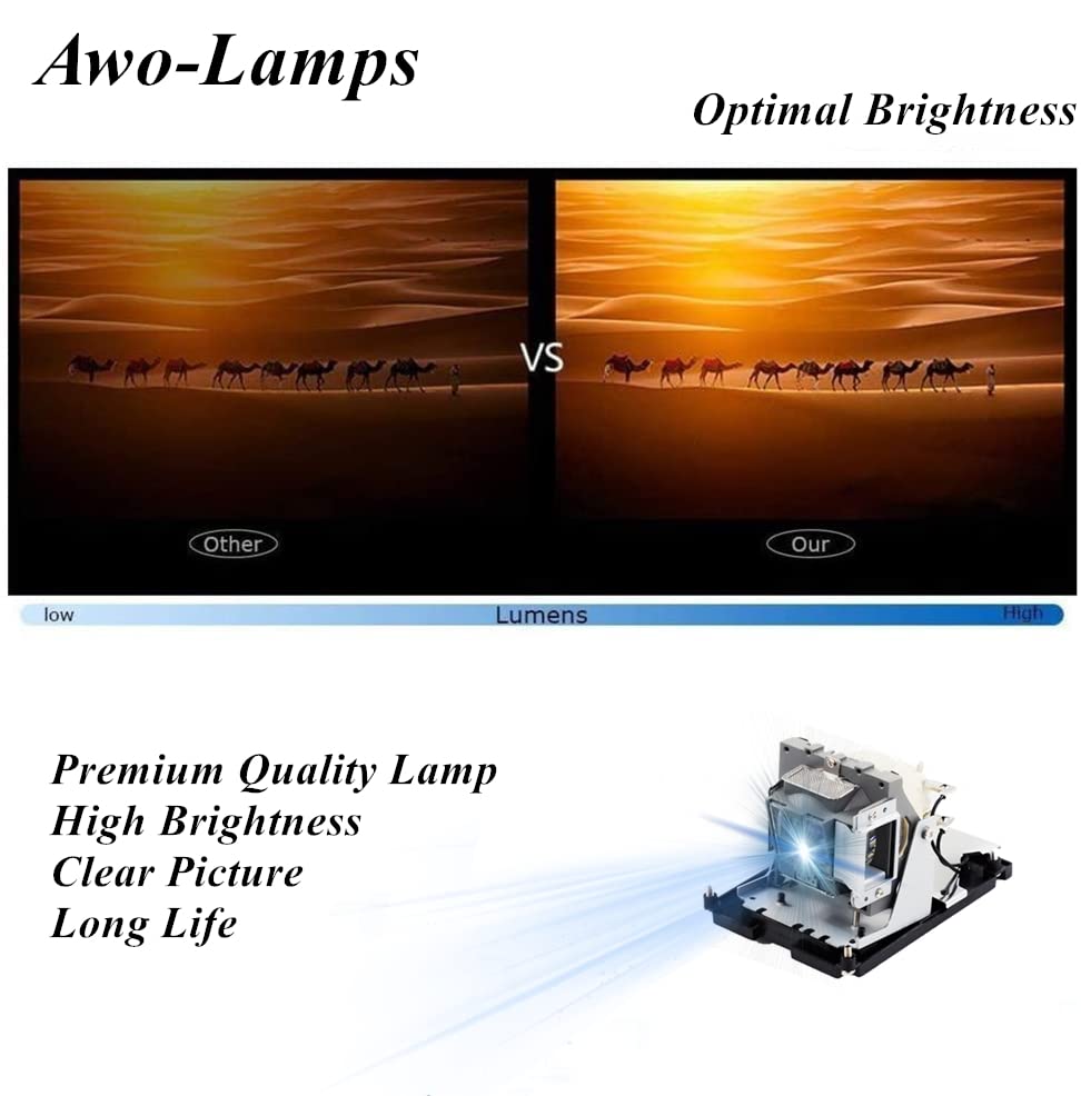 Lámpara de repuesto AWO BL-FU310B para proyectores Optoma miniatura 4