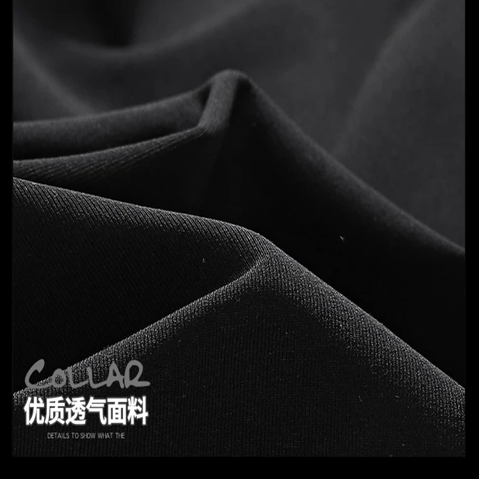 MOGSA T-shirt Uomo Streetwear T-shirt Casual Estate Maniche Corte Nero Bianco Tshirt Tees Plus Oversize