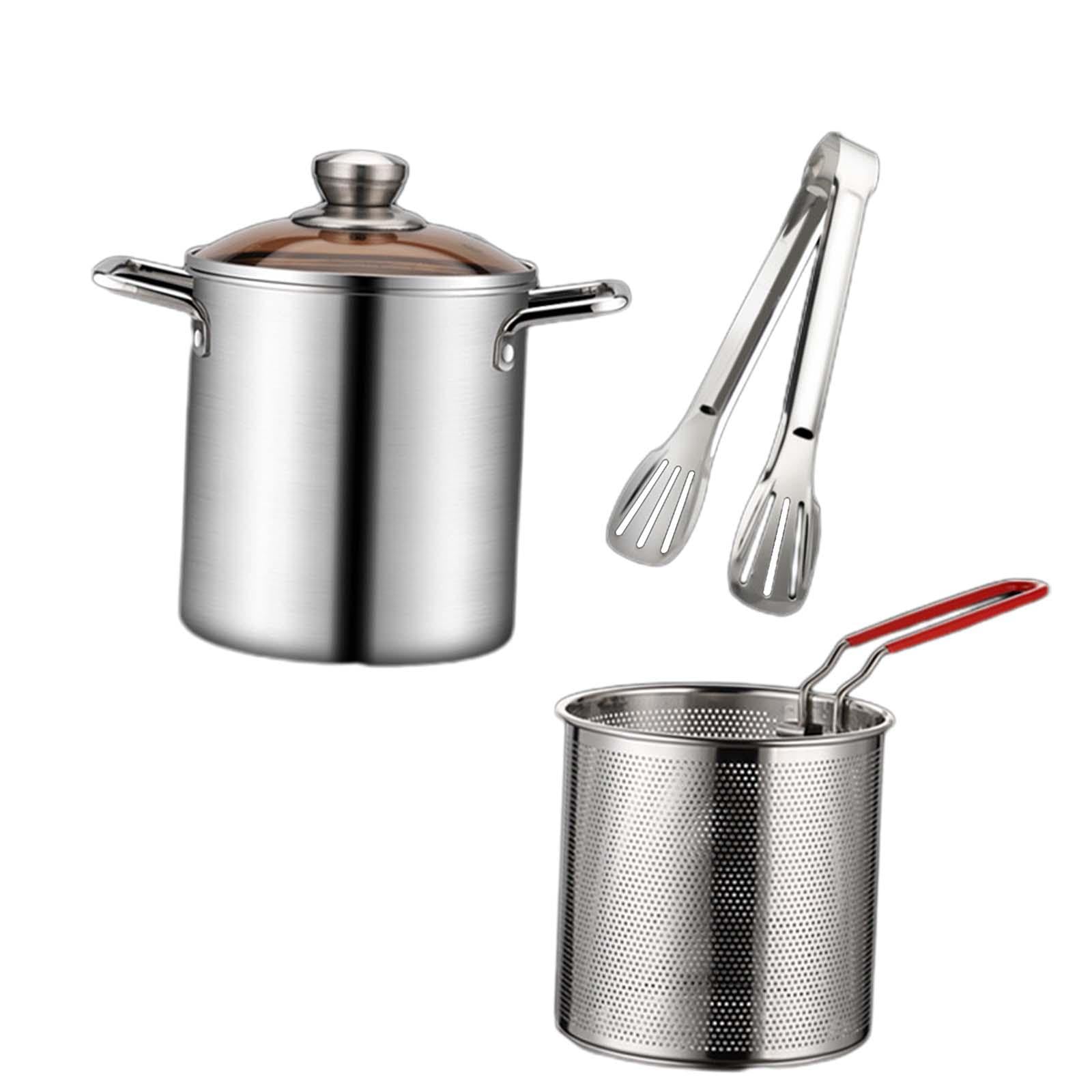 Deep Fry Pot with Double Handle Mini Deep Fryer for Pum | Deep Fry Pot with Double Handle Mini Fryer for Pumpkin Pie French Fries clip 16.5Cm/6.50Inch-image-36