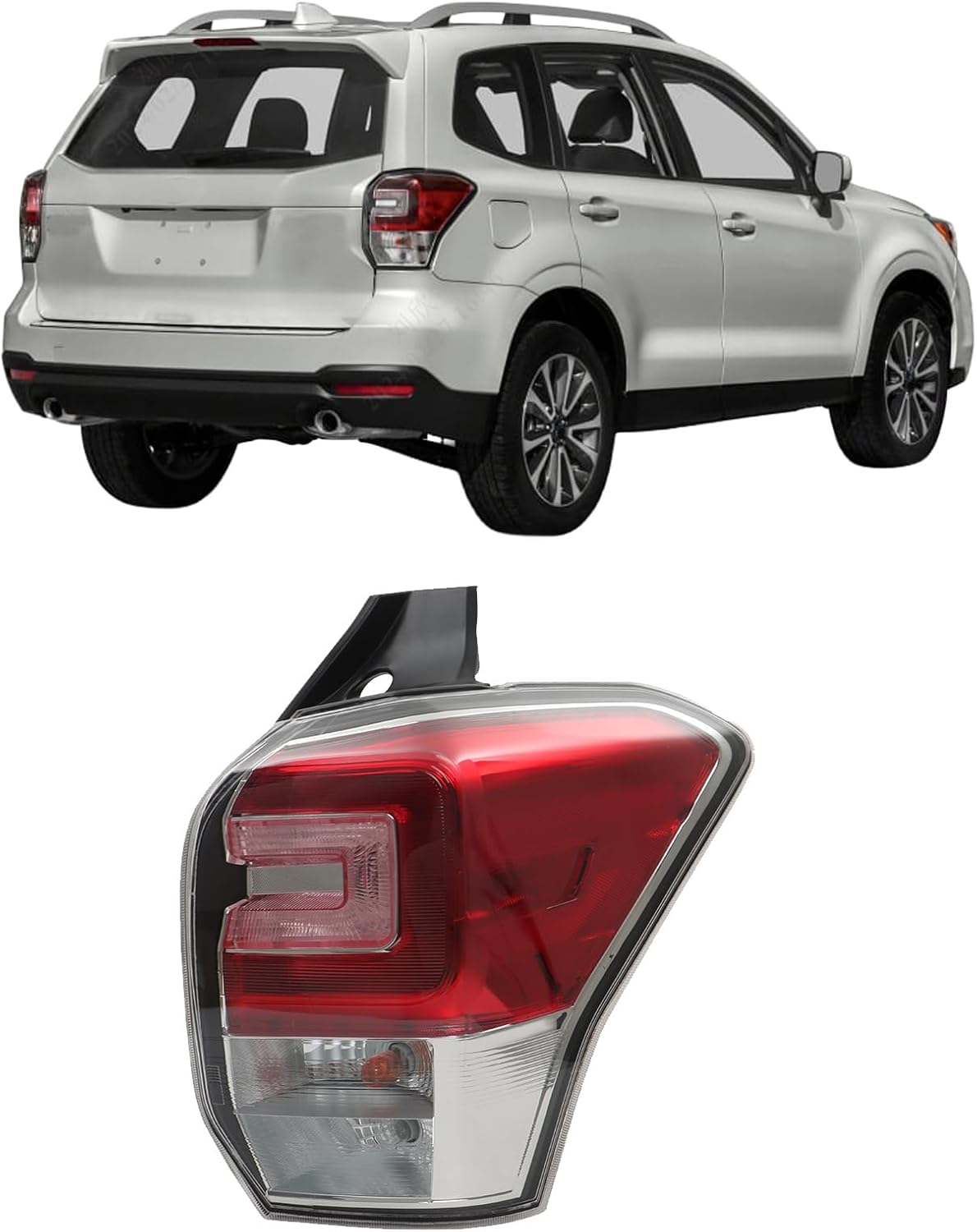 labwork Passenger Side Tail Light Replacement for Subaru Forester 2017 2018 Rear Tail Lamp Assembly RH Right Side 84912SG141