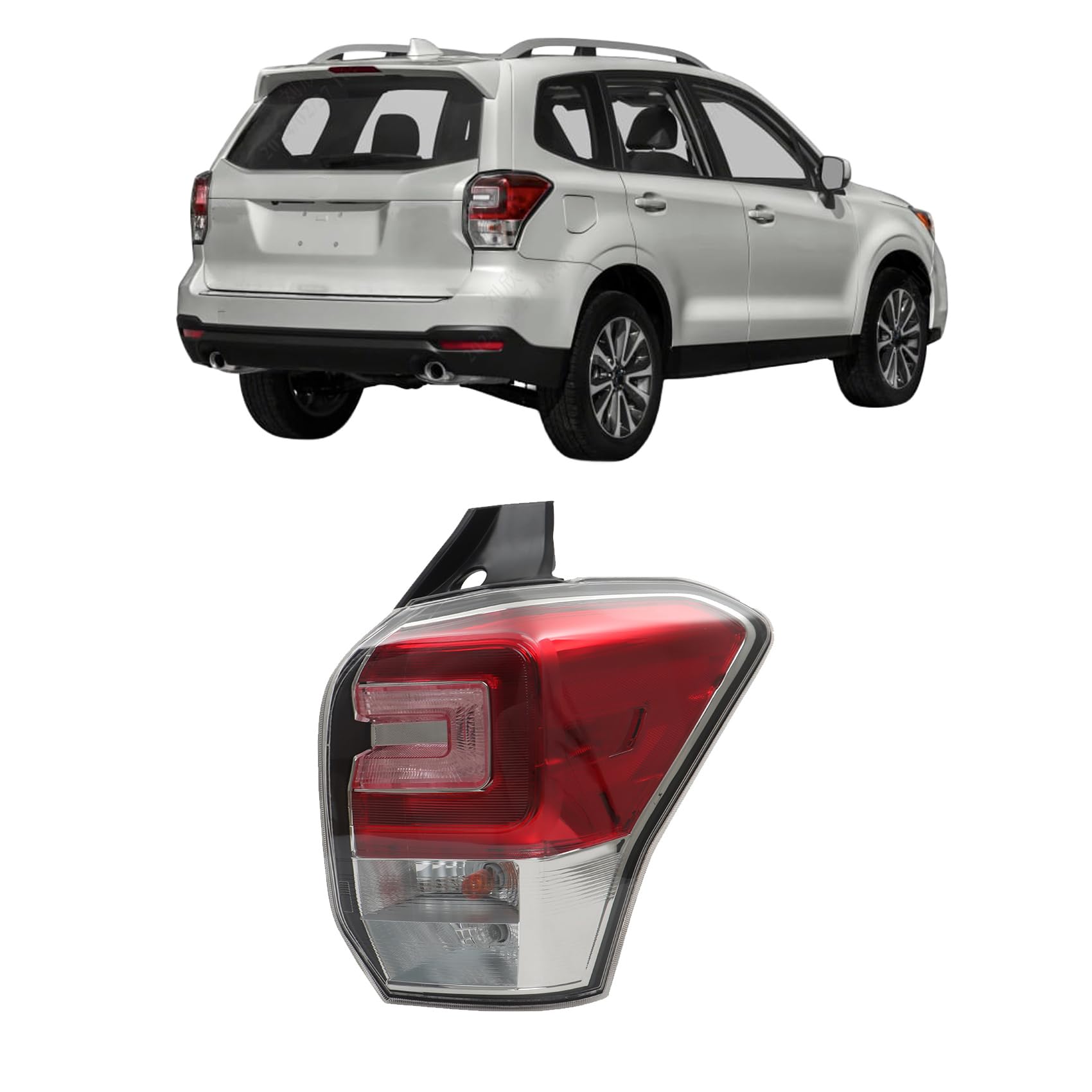 labwork Passenger Side Tail Light Replacement for Subaru Forester 2017 2018 Rear Tail Lamp Assembly RH Right Side 84912SG141