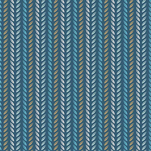 Image of DWELLSINDIA Leaf Stripes Self Adhesive Wallpaper Peel & Stick, Waterproof, Scratch Resistant, Laminated (41cm x 244cm, Multicolour)