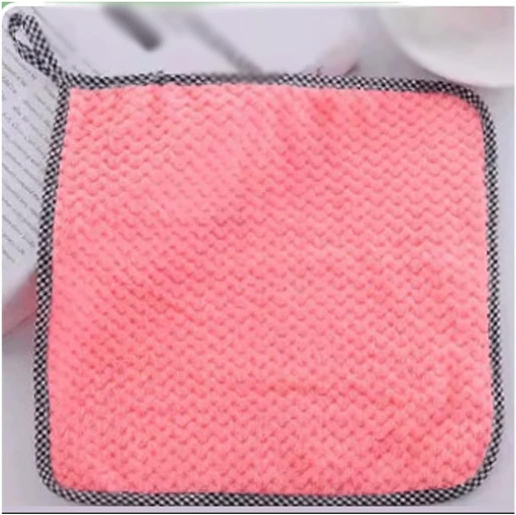Thick Kitchen Daily Dish Towel Non-Stick Oil Thickened Table Cleaning Cloth Absorbent Scouring Pad Dish Cloth Kitchen Rag(Black-JoJo's Bizarre Adventure1)