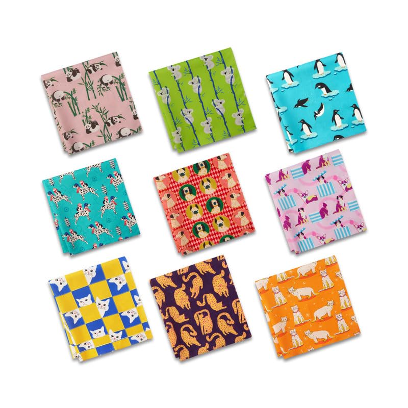 100% Organic Soft Cotton Men Handkerchiefs | Multicolor & Trendy Printed Hanky Designs | Soft & Breathable Fabric | Best For Styling & Everyday Use