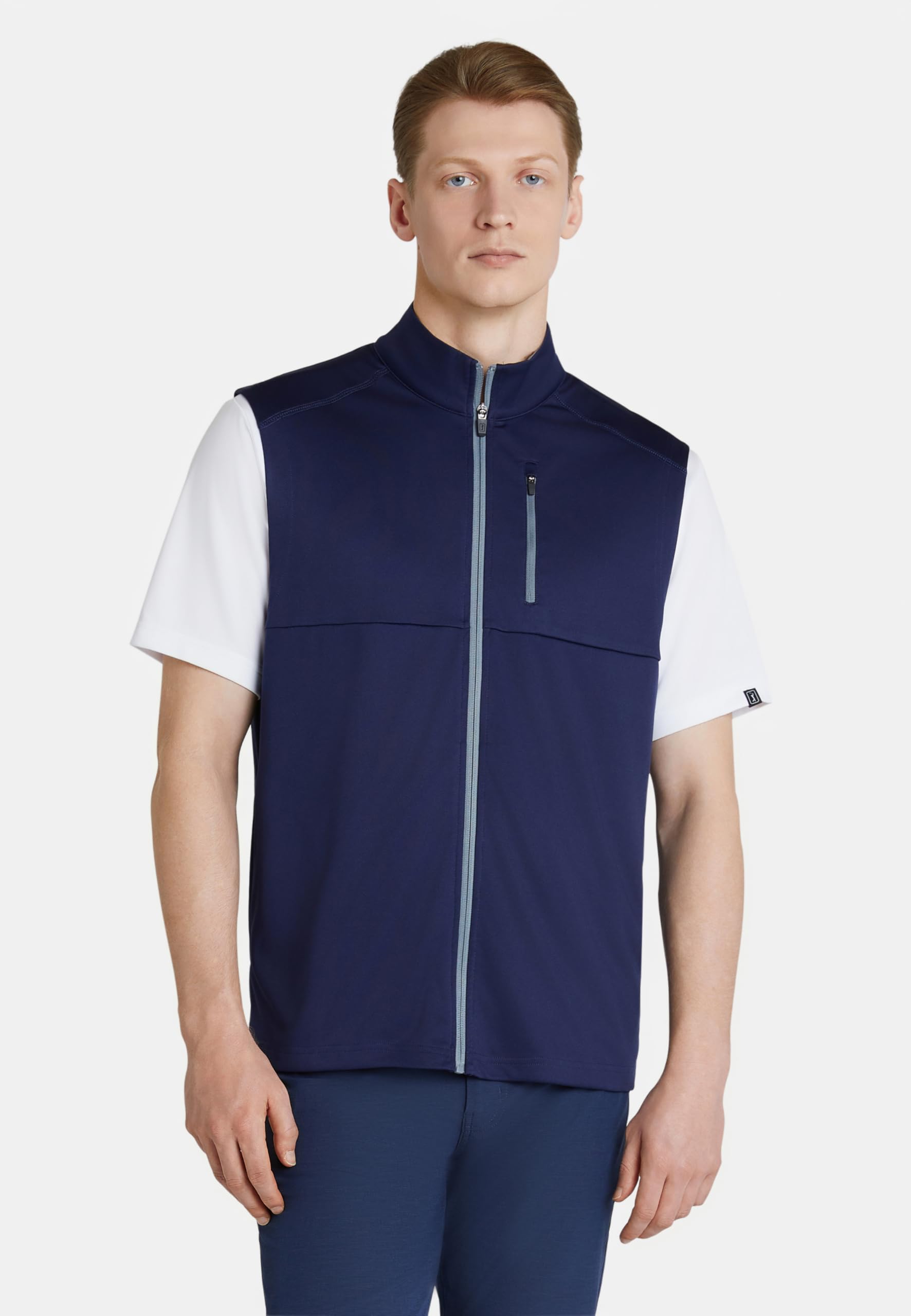 PGA TOUR Mens LIGHTWEIGHT WATER REPELLANT VEST, Peacoat, L EU
