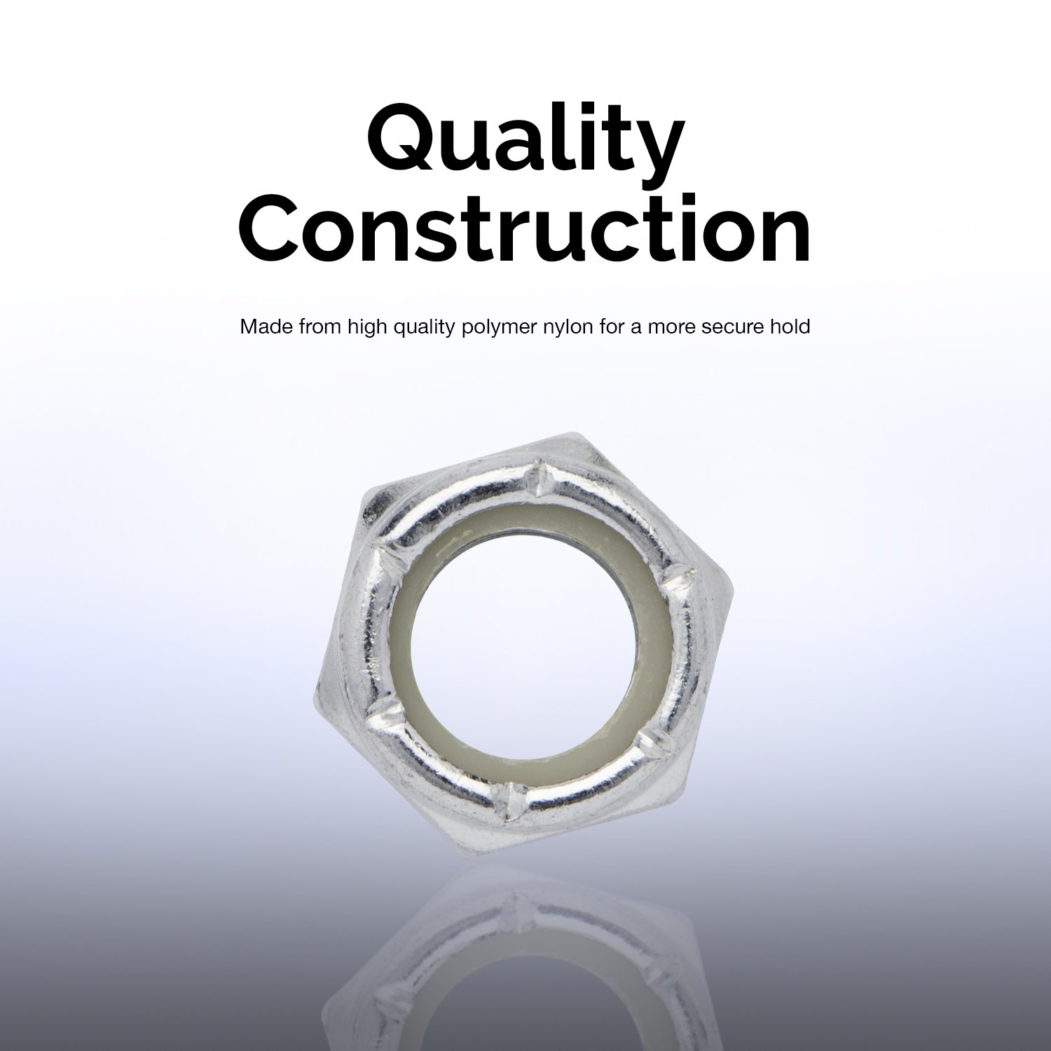 Buy NEIKO 50432A Hex Nut Assortment Set 150 Pc Nylon Locking Nuts