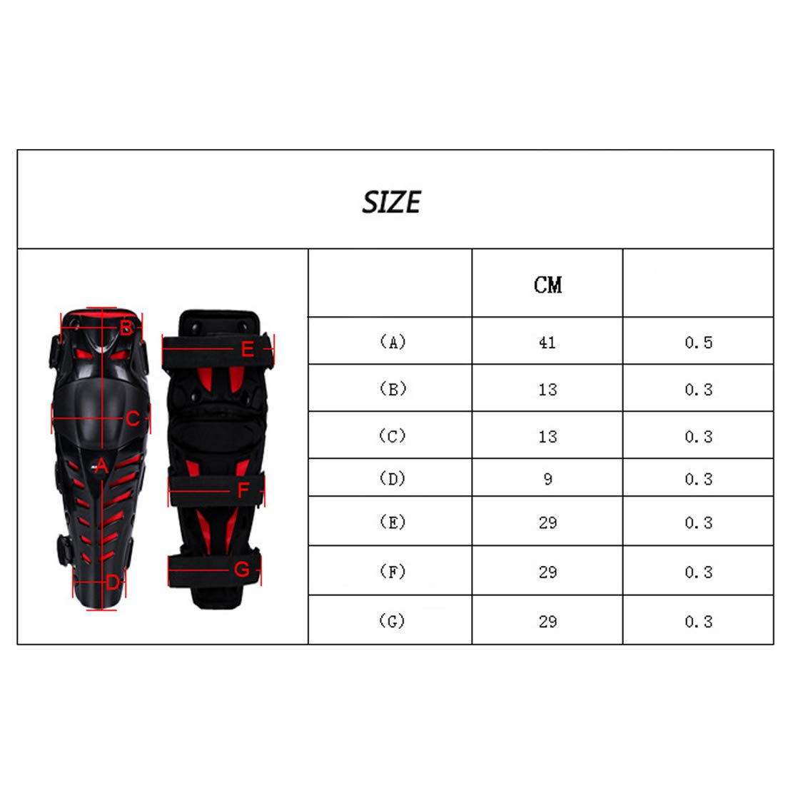 AKT PRO Motocross Ginocchiere Protezione del Ginocchio per Moto Protezioni per Ginocchia per Sport all'Aria Aperta per Sciare Skateboard Equitazione, 1 Paio
