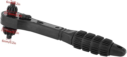 Miniatura 2 de LANTRO JS Llave de trinquete de 0.500in y 0.689in, llave de trinquete de doble uso 2 en 1 para herramientas eléctricas