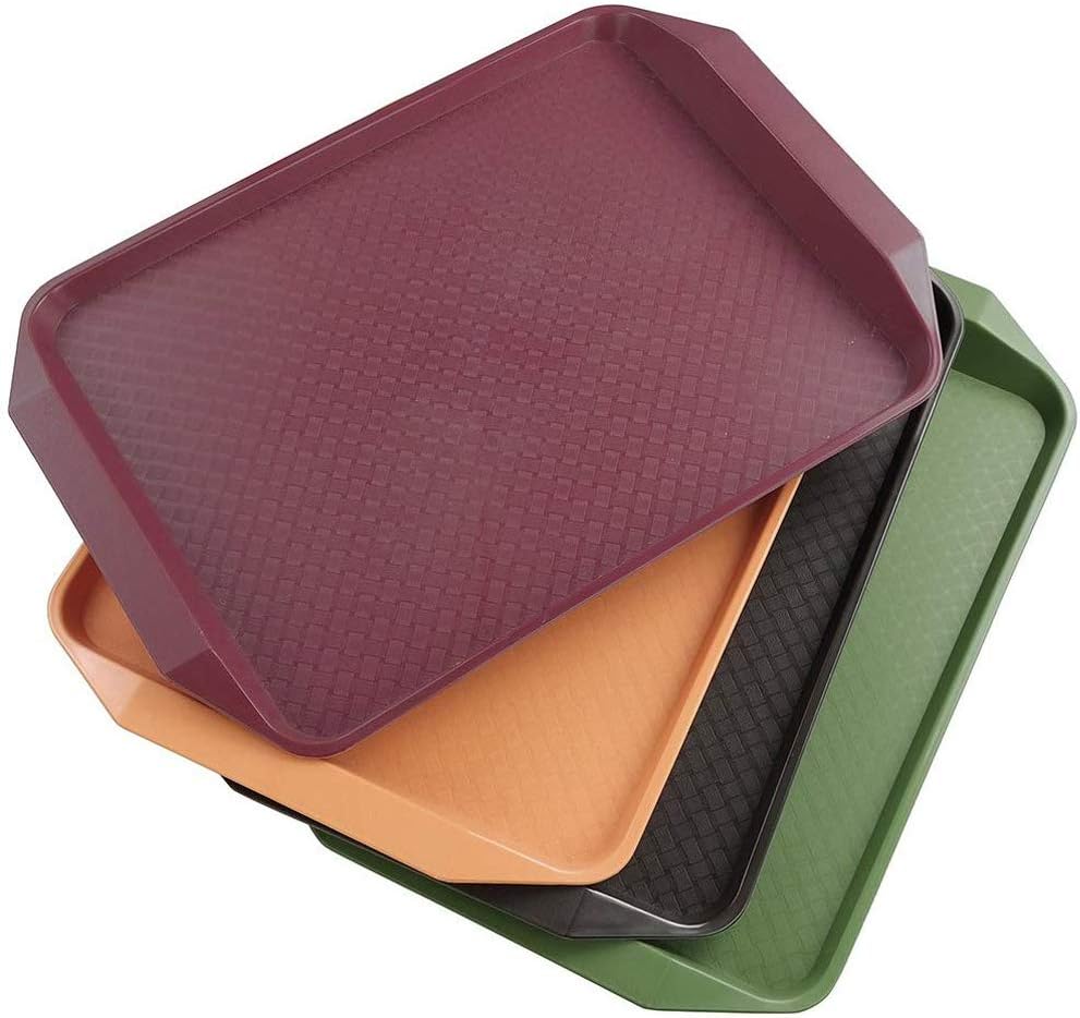 Neadas Black Extra Large Plastic Serving Tray, 6 Packs Amazon.co.uk