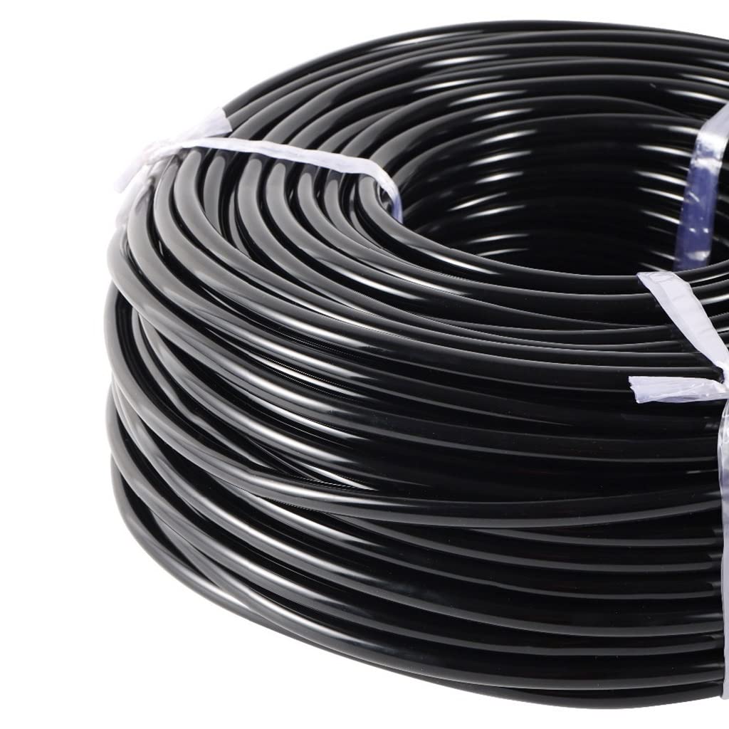 Tuyau de Micro-Irrigation, Micro Tuyau d'arrosage de Jardin en PVC, 4/7mm, Noir, 10m/20m/40m(40M)
