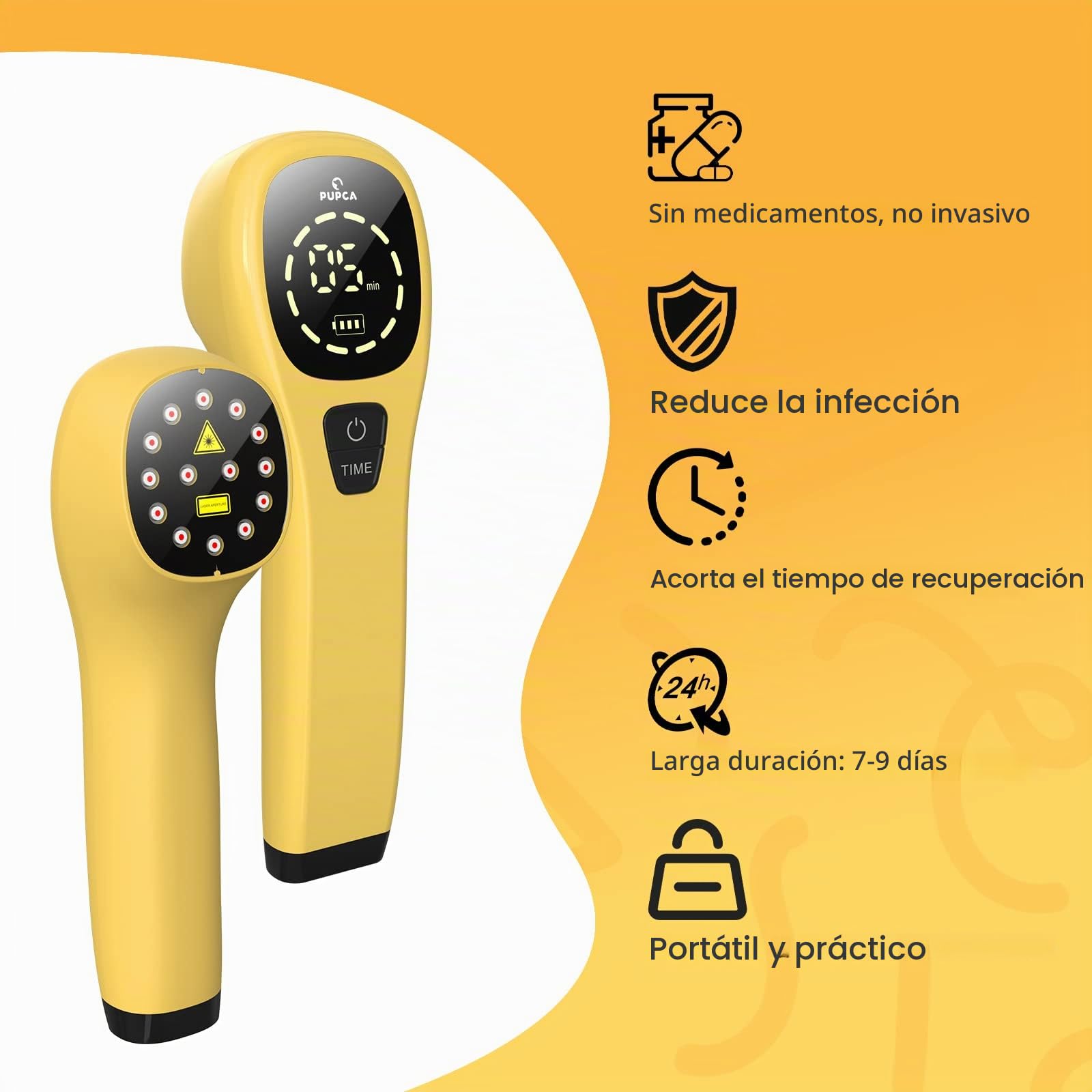 Luz Roja Terapia Fisioterapia para Perros, 660 y 808nm Veterinario Láser Frío para Cuidado de Cadera y Articulaciones, Lampara Infrarrojos para Articulaciones de Fuerza y Alivio del Dolor