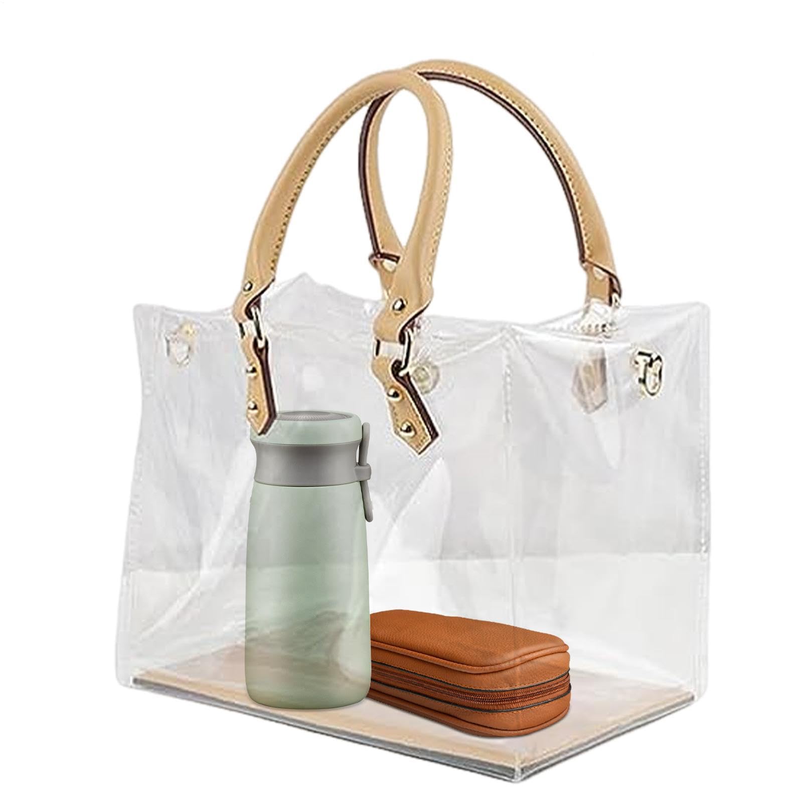 Transparente Stadion-Tasche – transparente Tasche, Reißverschlusstasche | Schultertasche zugelassen für Konzertsäle, Sicherheitstasche für Sportveranstaltungen, klein