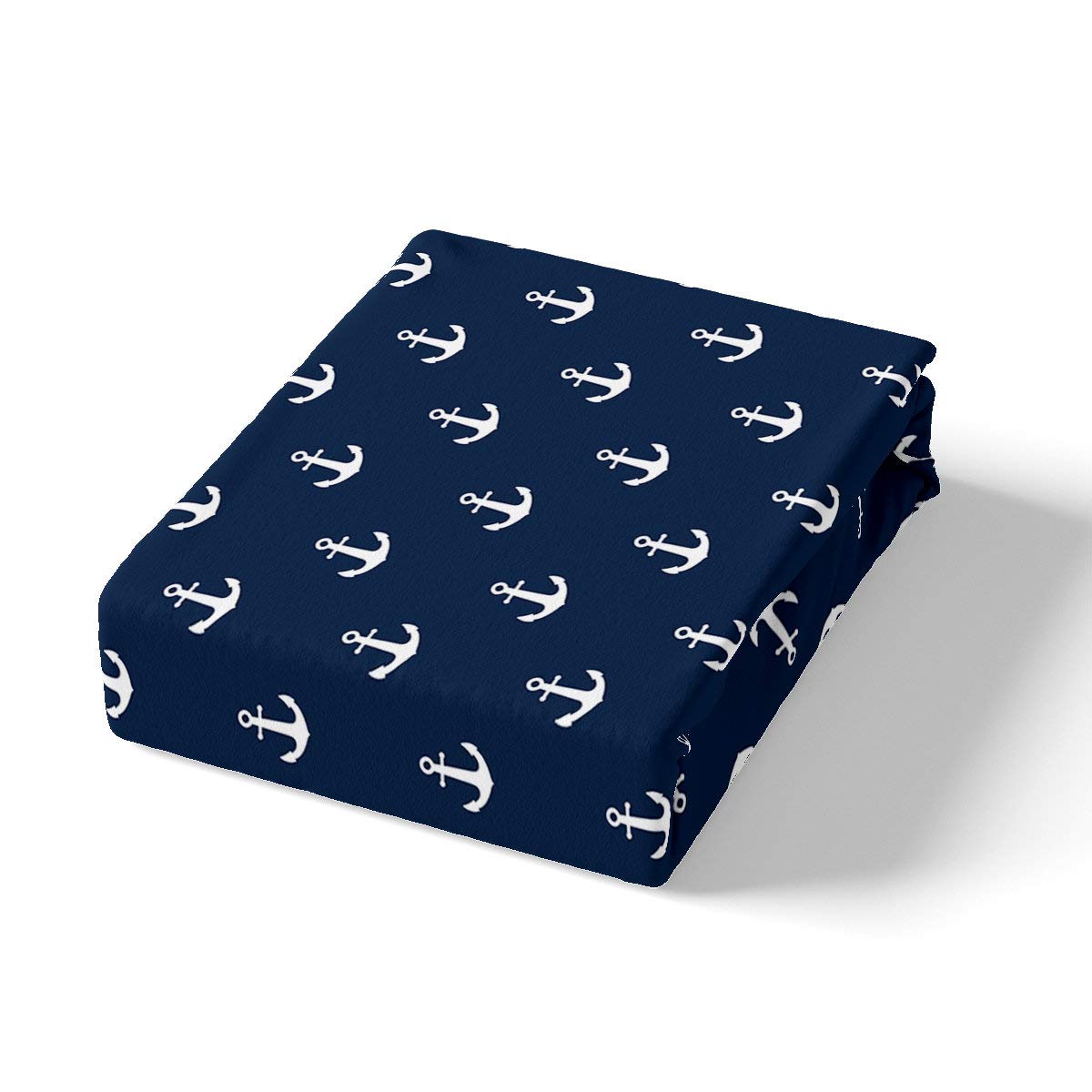 Anchor - singolo, 2 pezzi di biancheria da letto con ancora nautica e set di biancheria da letto con copripiumino blu brillante per la nave, ancora marina e vita morbida, copriletto per bambini