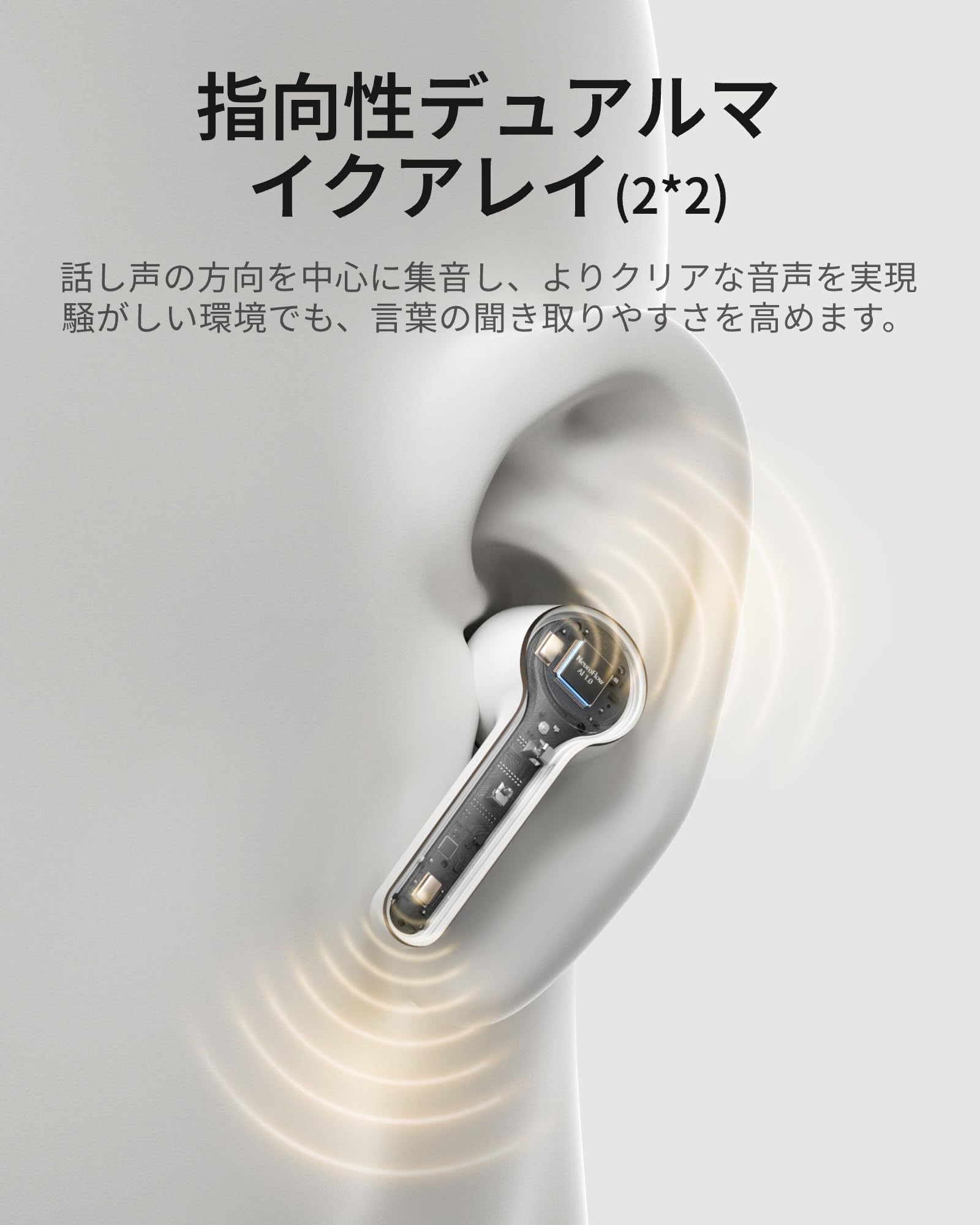Amazon.co.jp: 【Cearvol 集音器 Diamond X1（白）】Bluetooth 5.3