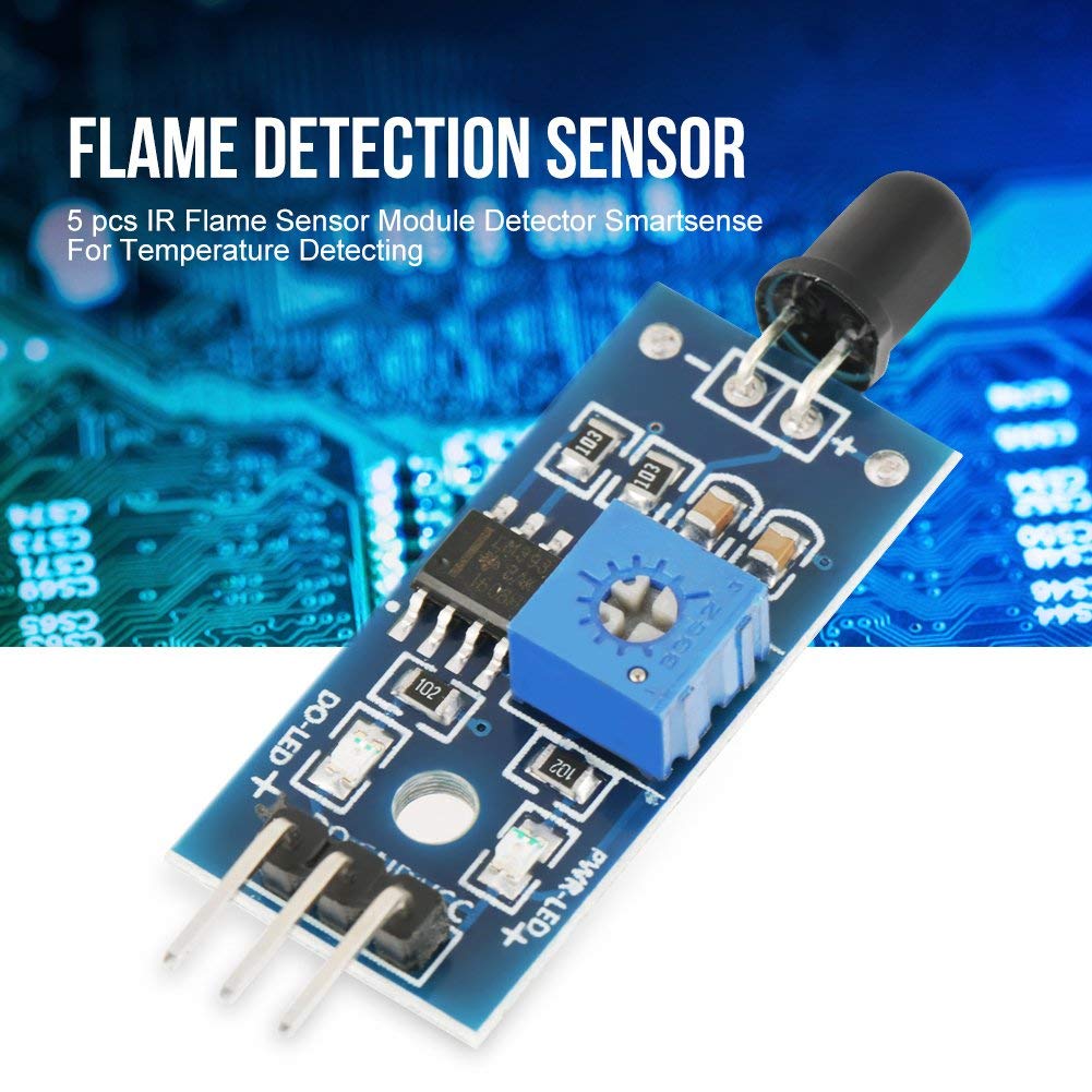 Infrared 4 Pin Detection IR Flame Sensor Module Detector Smartsense For ...