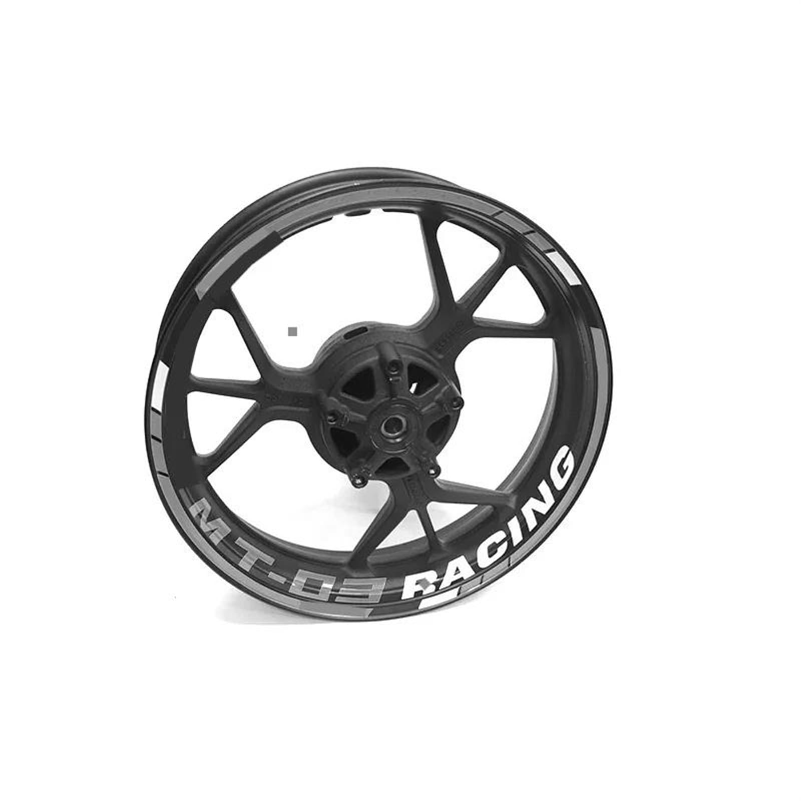 Stickers Motorcycle Accessories Wheel Stickers Reflective Rim Motorbike Waterproof Decals for Yamaha MT-03 MT03 MT 03(Style 1)