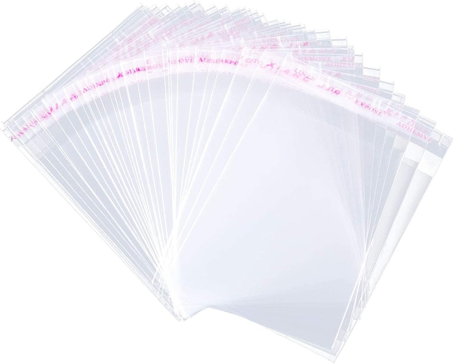 200 Pcs Cellophane Bags 2×3 Inches Self Sealing Cello Bags Small Clear Cookie Bag Adhesive Resealable Plastic Poly Cellophane Treat Bag for Candy Jewelry Gifts Decorative Favor