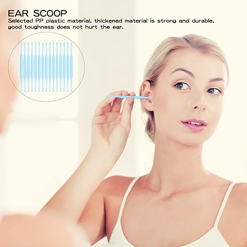 Miniatura 7 de FERCAISH 15 piezas desechables para oídos, limpiador de cera de oído, herramienta de limpieza de oídos, limpiador de cucharas para cuidado personal,