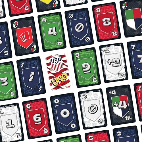 Mattel UNO US Men's National Team Card Game for Kids, Adults & Family with a Special Rule. - Image 6