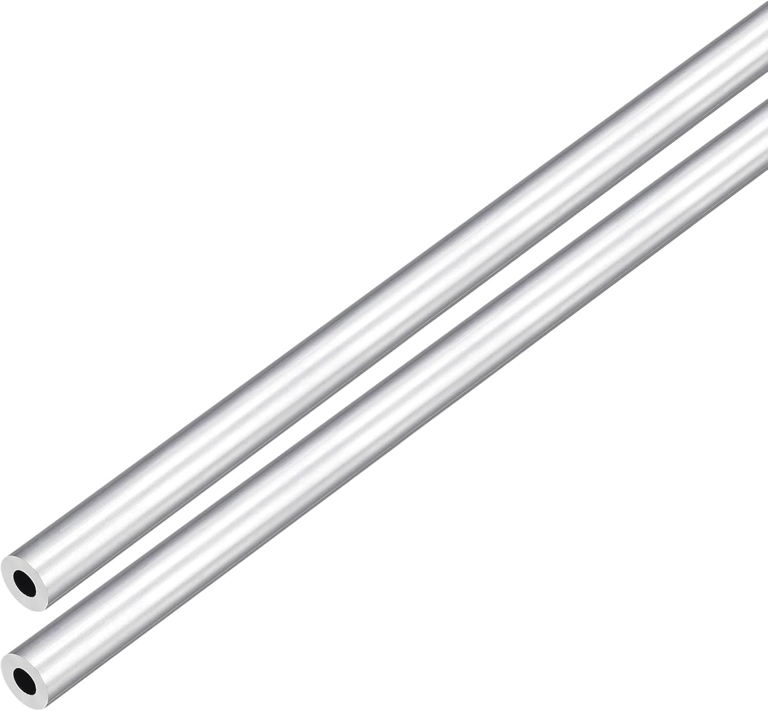 Tubo In Alluminio 6063 - 2 Pezzi 7mm Esterno X 5mm Interno X 300mm Per Fai Da Te