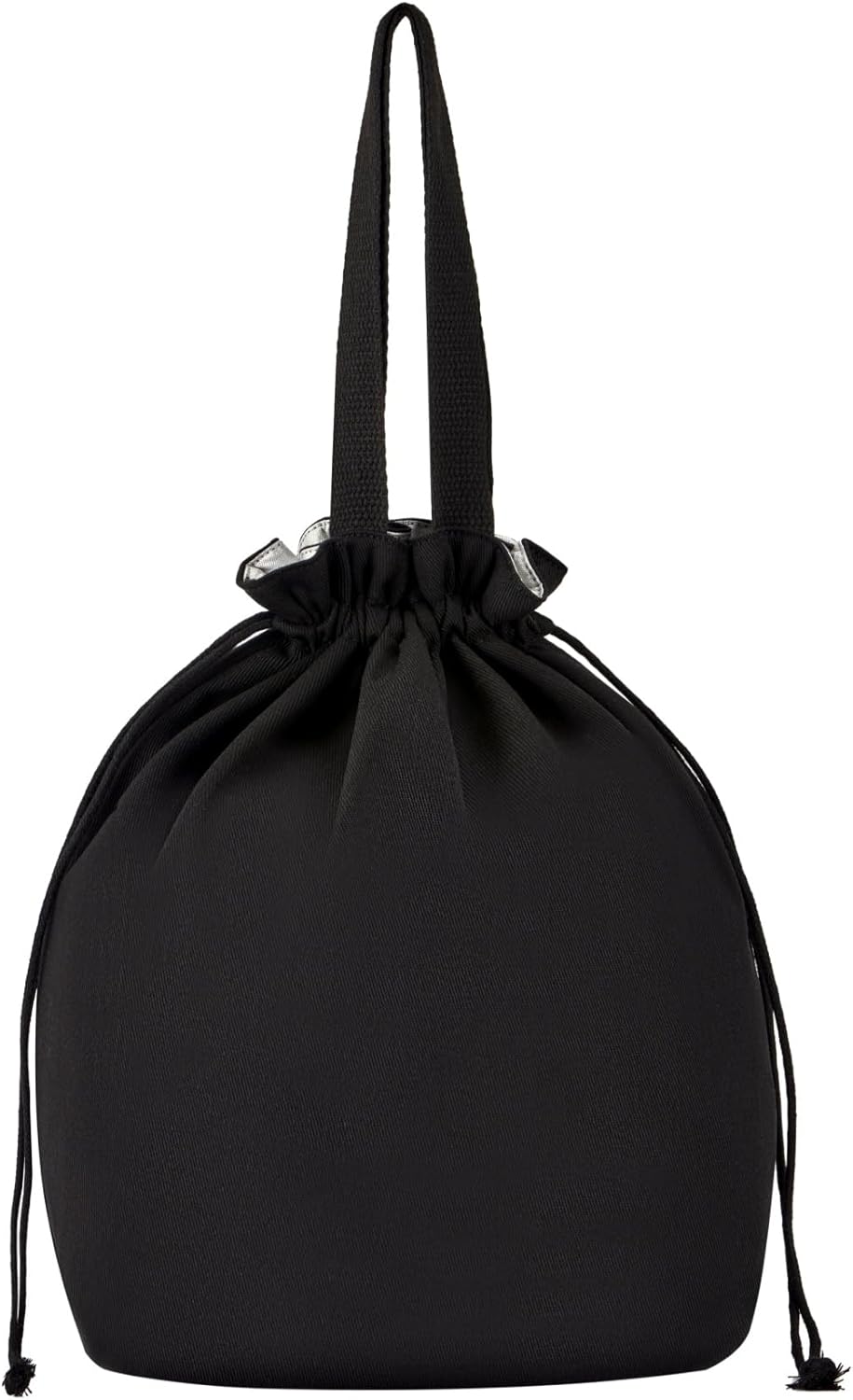 Product image of Reusable Lunch Bag,Canvas Drawstring Lunch Bag, Lunch Tote for Work, School, or Picnics, Lightweight & Waterproof, Keeps Food Fresh All Day(BLACK)