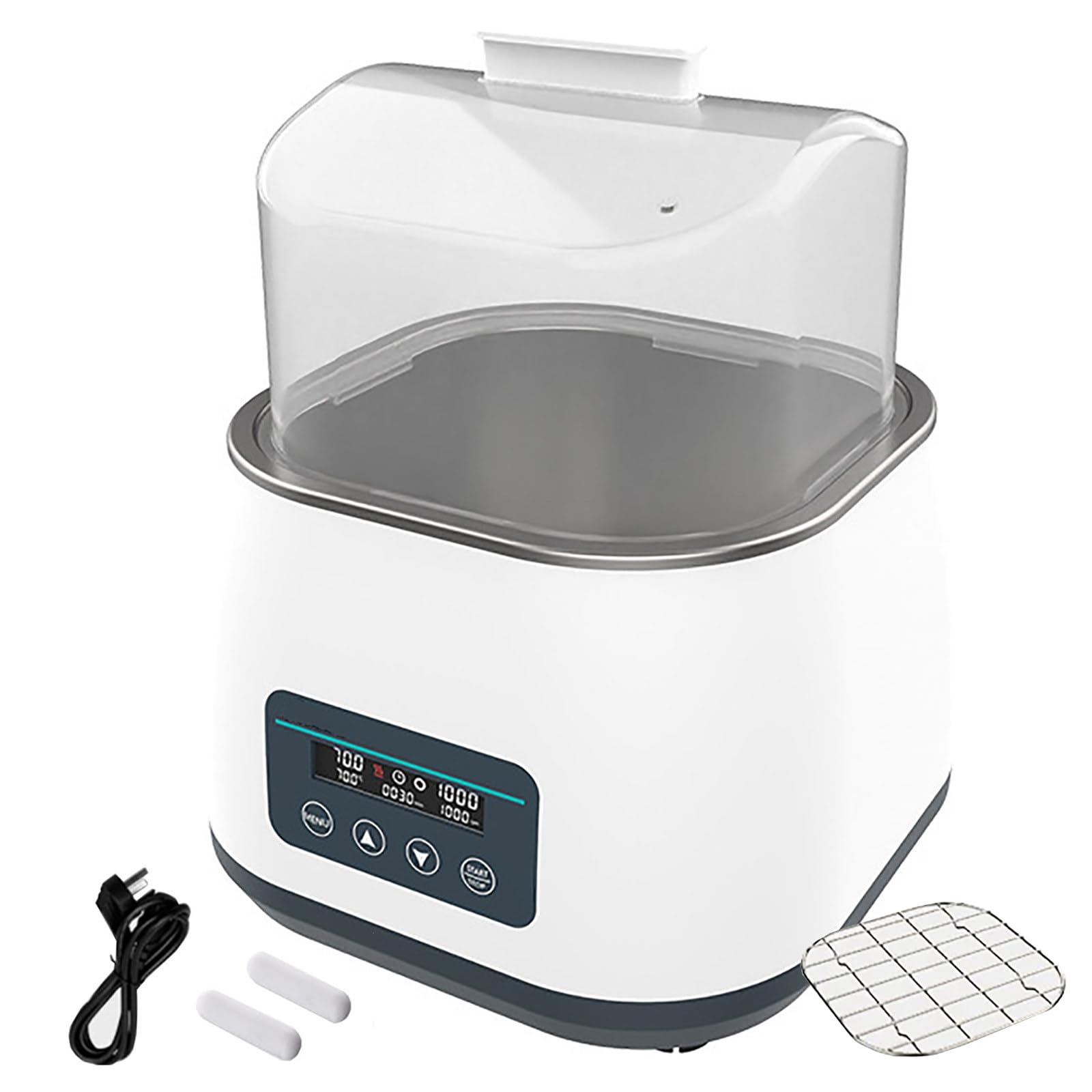 SNBGRYE BañO MaríA De Laboratorio A Temperatura Constante - Anti-Quemado Seco, con Agitador MagnéTico 100-1200rpm, AgitacióN MagnéTica Doble, Temperatura/Tiempo Ajustable