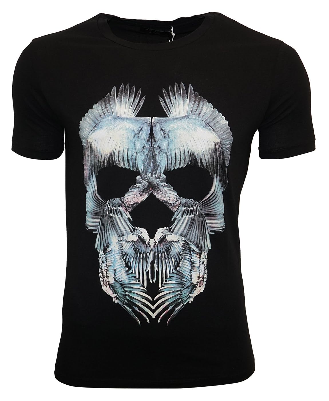 Religion Clothing Wings Skull - Camiseta para hombre, negro azabache, L