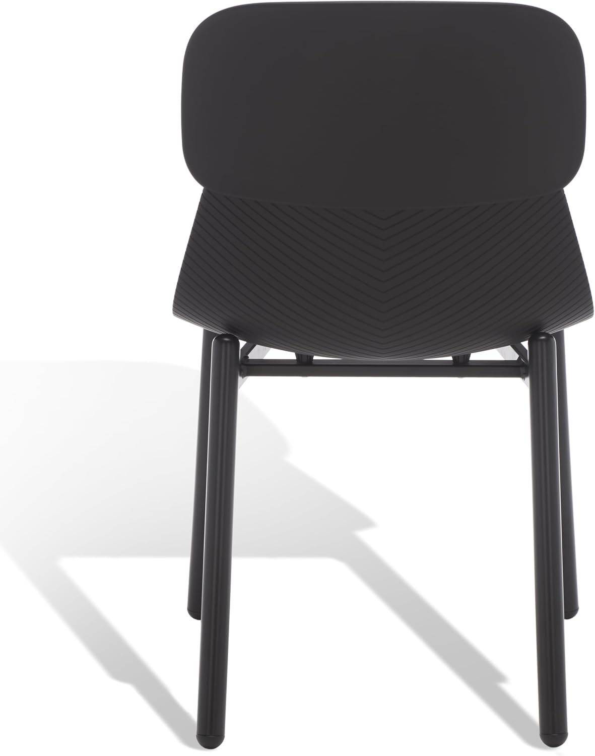 SAFAVIEH Couture Collection Abbie Retro Black Molded Plastic Dining Chair Set of 2