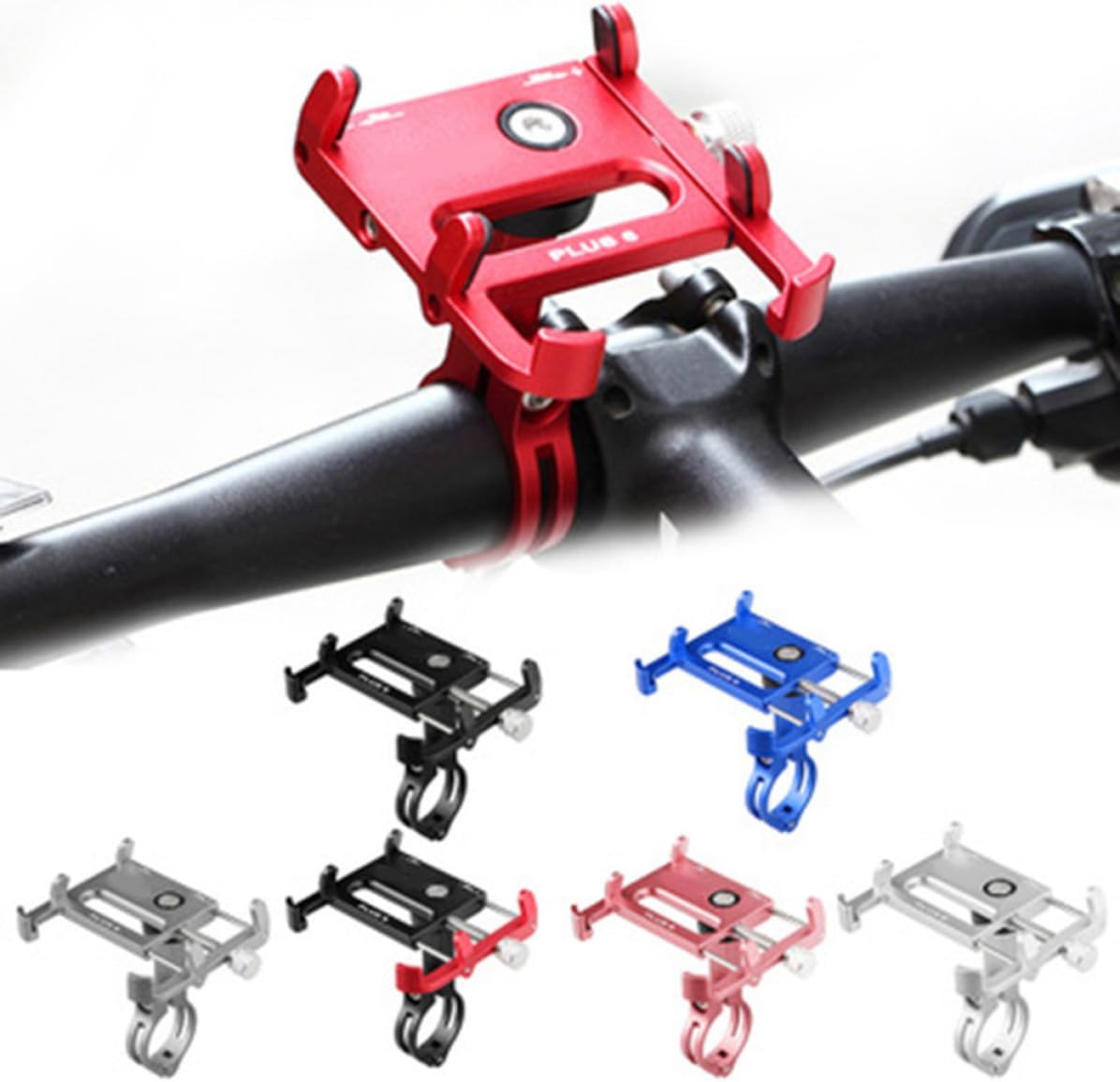 Adjustable Bike Phone Holder with Anti Slip Mount Bracket Blue image 5