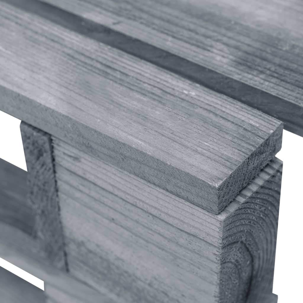 Générique Pouf Palette de Jardin Bois de pin imprégné de Gris,Meubles,Mobilier de Jardin,Sièges de Jardin,Éléments pour canapés modulables de Jardin,12.66 kg,Gris,3066411