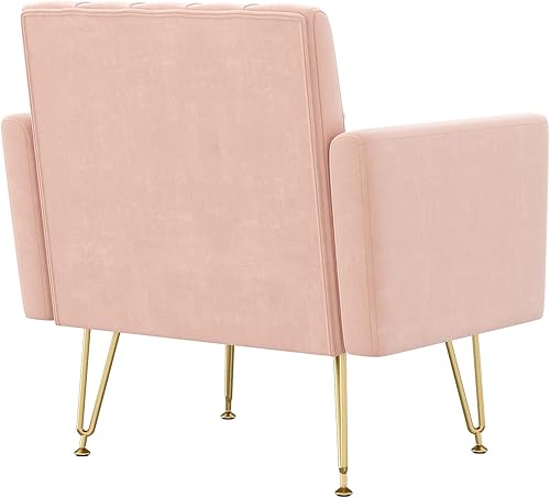 Miniatura 9 de Olela Silla decorativa de terciopelo con brazo para sala de estar, sillón moderno, sofá individual, acogedora silla auxiliar tapizada para lectura