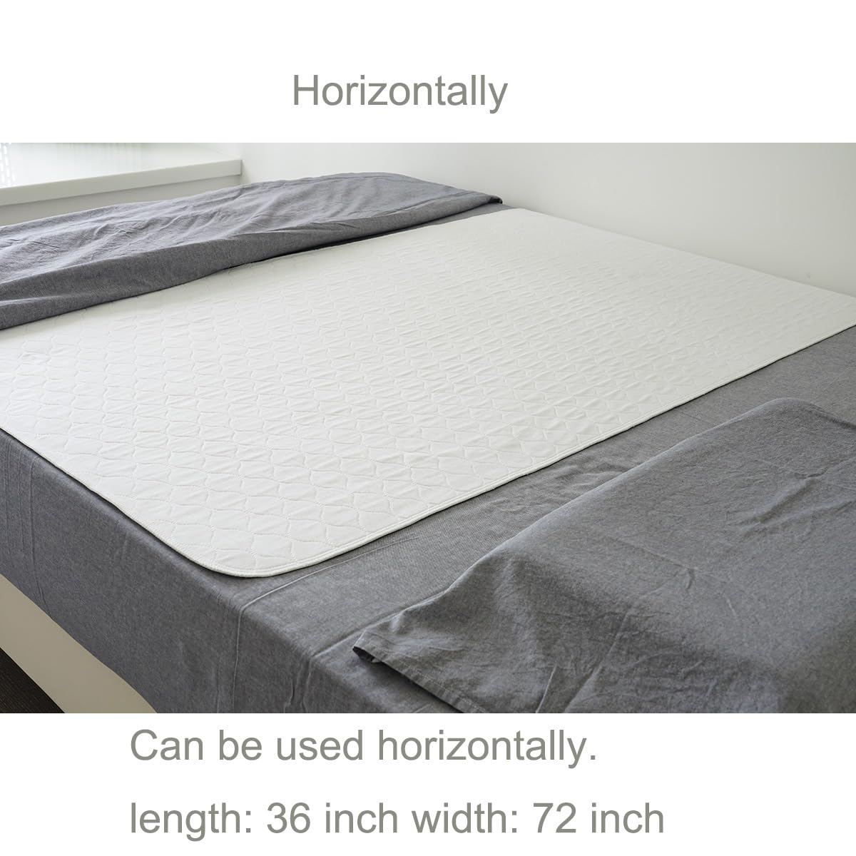 Almohadillas de cama reutilizables y lavables para cama King de 36 x 72 pulgadas, extra grandes, absorbentes e impermeables para adultos, personas mayores, mascotas