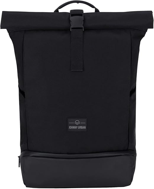 Johnny Urban Roll Top Backpack for Women & Men - Allen Large - Rucksack for School, University, Work - Laptop Compartment 16 Inch - Water-Repellent