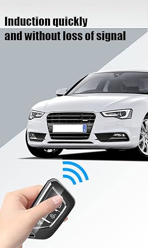 Miniatura 6 de ontto Funda para llaves compatible con Cadillac CT5 CT6 2020 2021 Smart Remote Key Cover protección completa, antiarañazos, morado