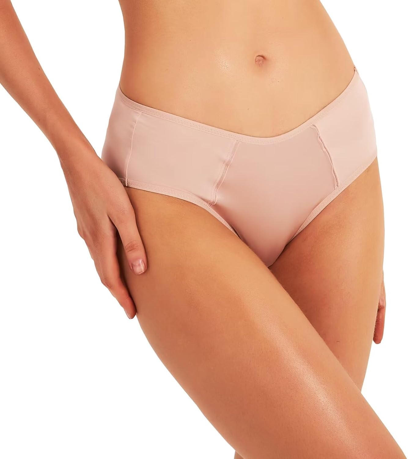 SilRiver Women's Silk Spandex Panty Briefs Travel Hipster Bikini Underwear Breathable Summer Underpants - Image 2