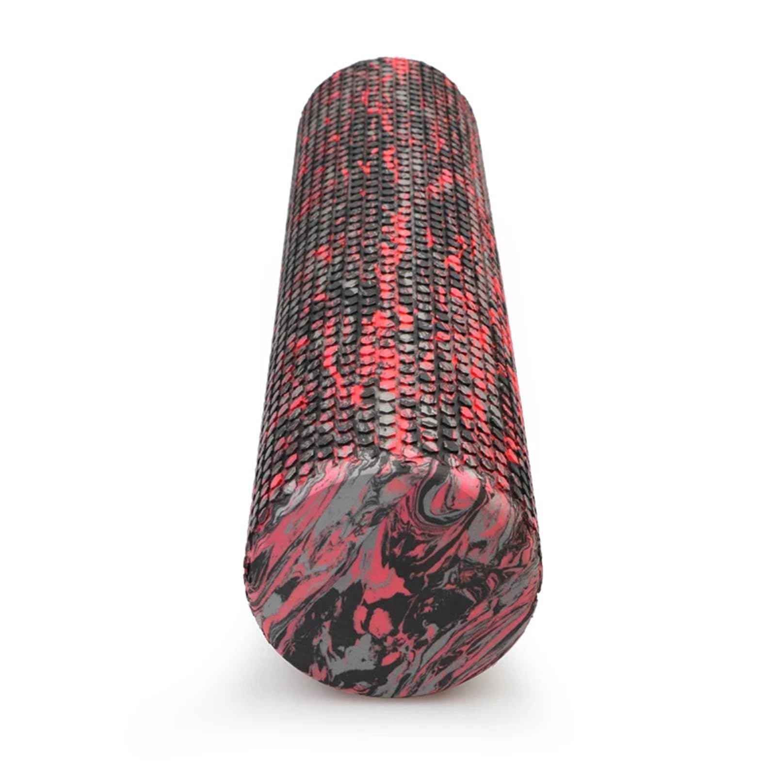 Rullo In Schiuma Rullo di schiuma Colonna for yoga Blocco for massaggio Tessuto muscolare Fitness Palestra Yoga Sport(Black Red 60X15cm)
