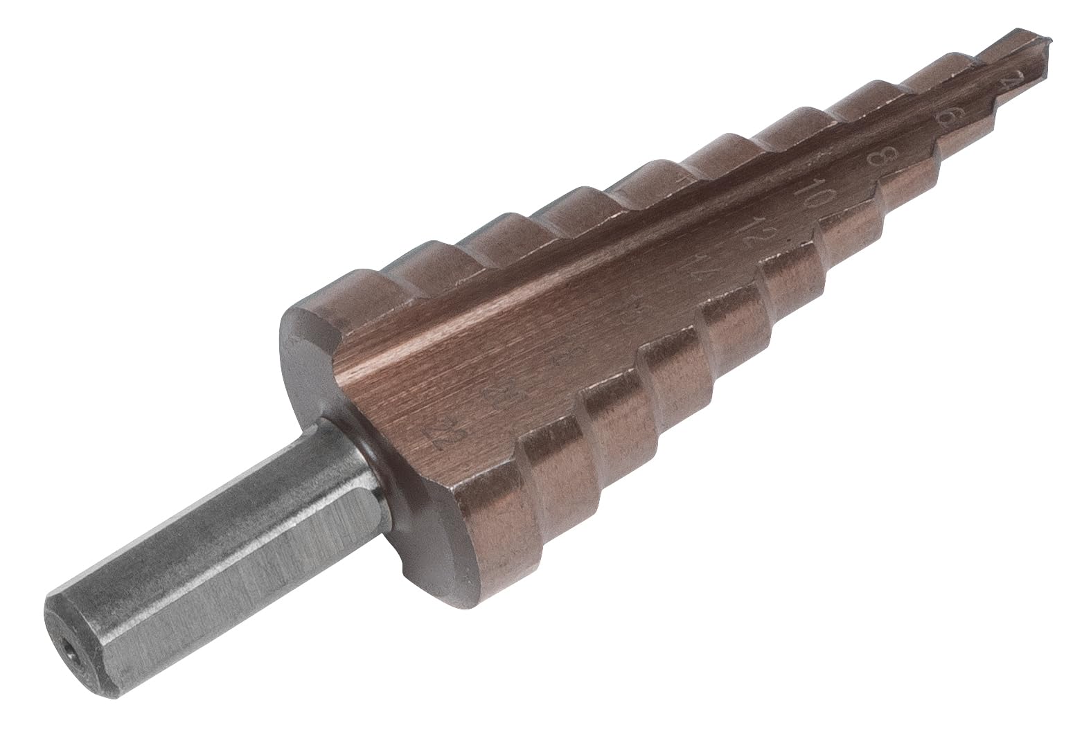 Foret étagé 4–22 mm Sealey Ak4722 double flûte évite les trous déformés sur tôle