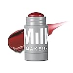 Milk Makeup Lip + Cheek Stick - Buildable Cream Blush + Lip Color w/Hydrating Mango Butter + Avocado Oil for a Natural Flush - Long-Lasting, Multiuse, Vegan Formula - Muse (Deep Burgundy), 0.21 oz