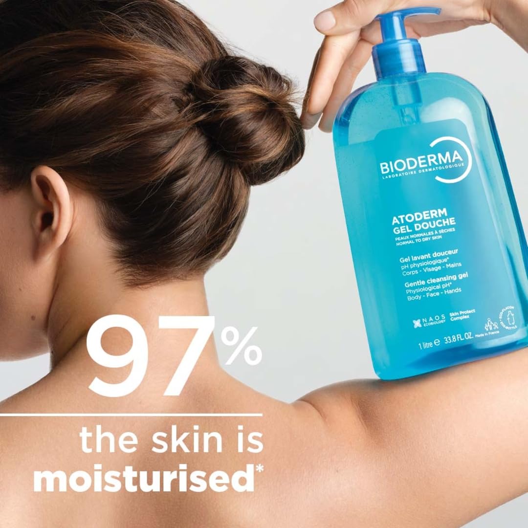 Bioderma - Atoderm - Hydrating Shower Gel - Moisturizing Face and Body Cleanser - Body Wash for Normal to Dry Sensitive Skin - Image 6