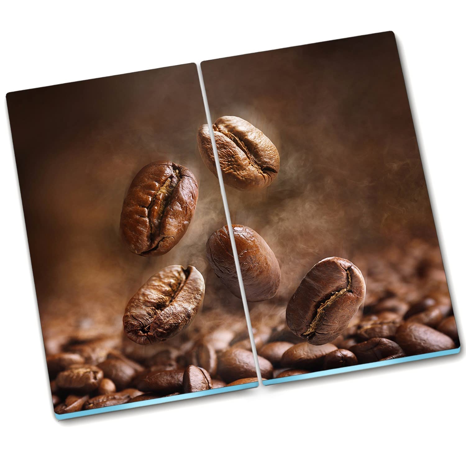 Planche à découper protection de la cuisine en verre durci Décormat 2x30x52 cm café