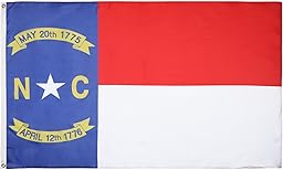 North Carolina Flag 150 x 90 cm – American State Flag – USA – United States 90 x 150 cm – AZ FLAG