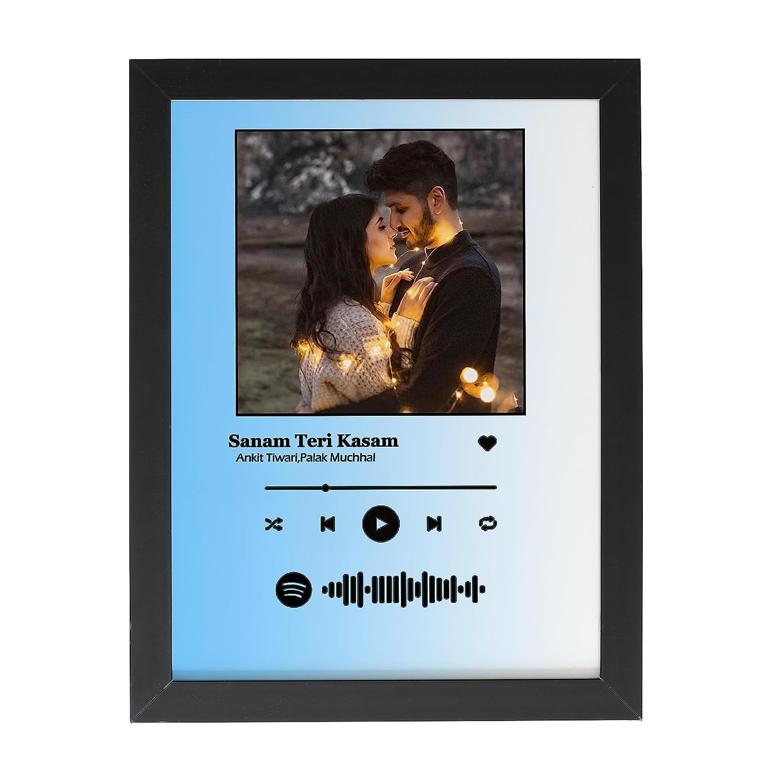 SG Spotify Photo Frame Personalized Picture Music Frame Anniversary For