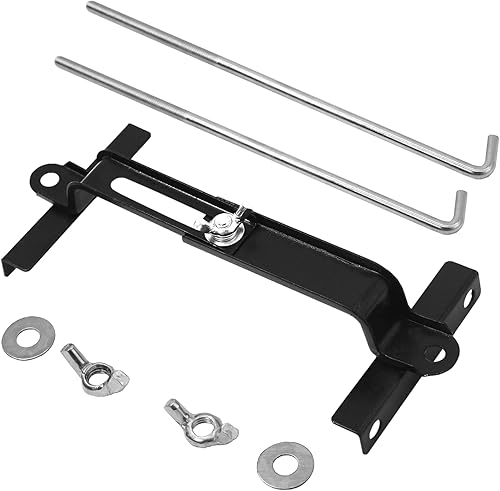 GEPHYNM Batería de sujeción, práctica amarre de batería para coche, kit de retención de batería con pernos J de acero inoxidable de 9 pulgadas,