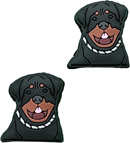 Miniatura 1 de Rottweiler - Juego de dijes para cachorros y perros, Cloruro de polivinilo, No es una piedra preciosa