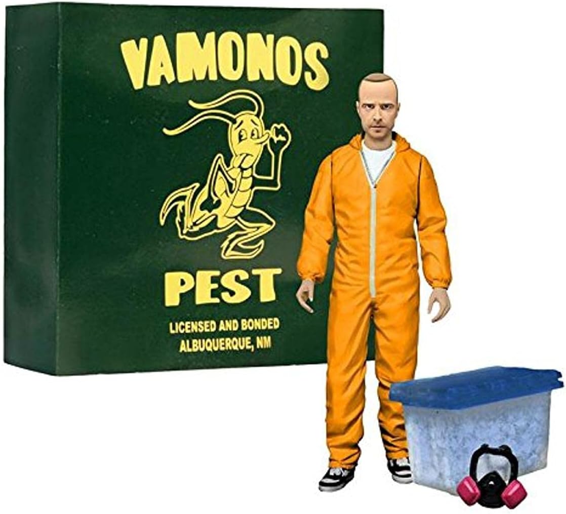 ブレイキングバッド ジェシーピンクマン フィギュア オレンジ 危険物スーツ 15cm