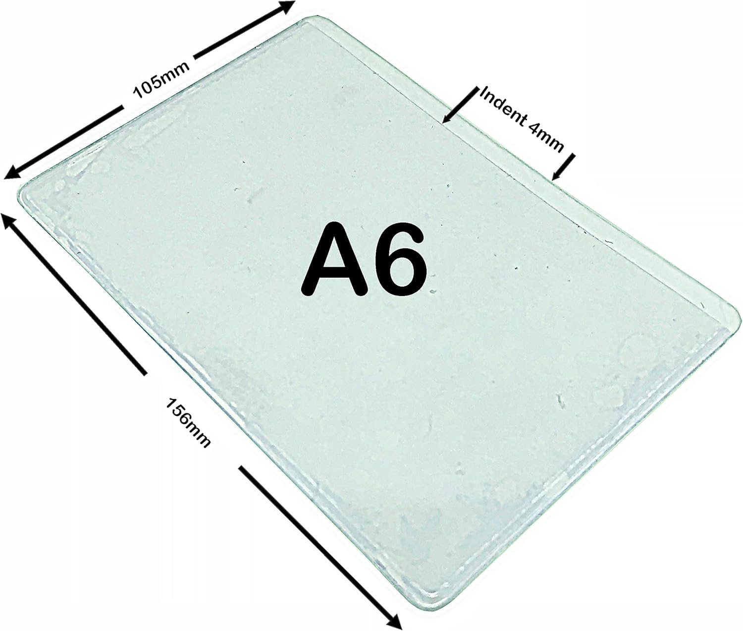 A6 Self Adhesive Rectangular Pocket To Take Documents 110x155mm, Open Short Edge, Pack Of 100 - View #10