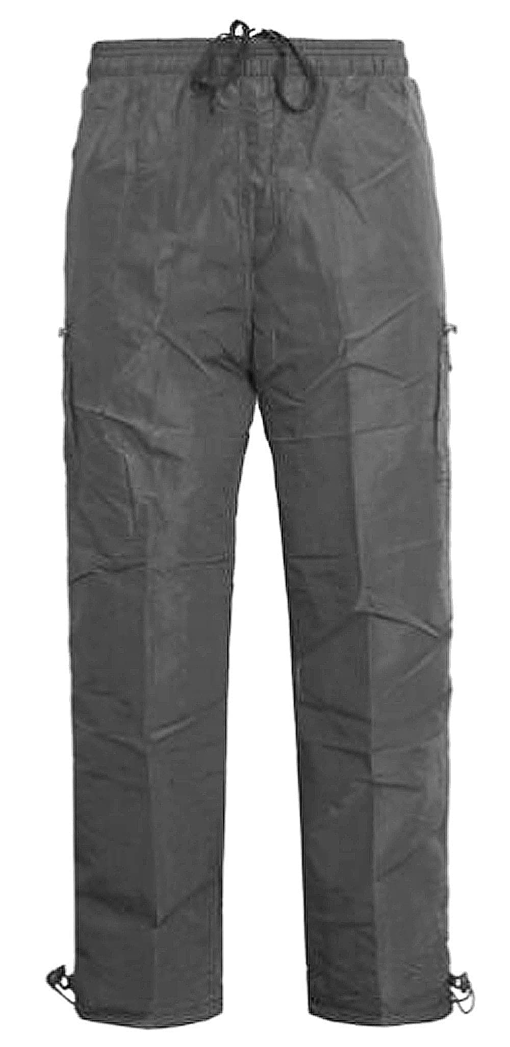 Np10 Mens Fleece Thermal Lined Cargo Bottoms Elasticated Walking