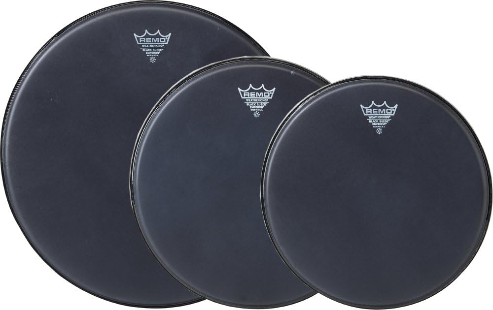 Remo Emperor Black Suede™ Drumhead Pack