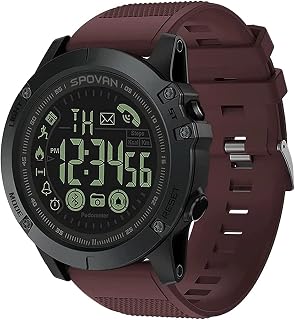Dlmeda Smart Watch Men and Women Fitness Watch Stropewatch Pedometer Calorie IP68 Waterproof Sports Watch Bluetooth Smart Watch Android iOS (Color : C)